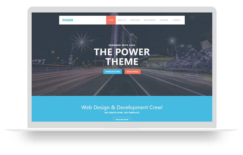 大氣扁平化通用企業(yè)HTML5網(wǎng)站模板